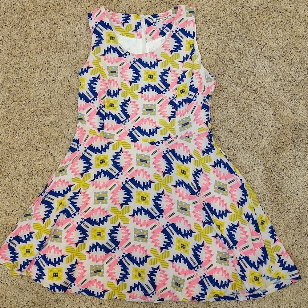 Boutique neon colored party dress